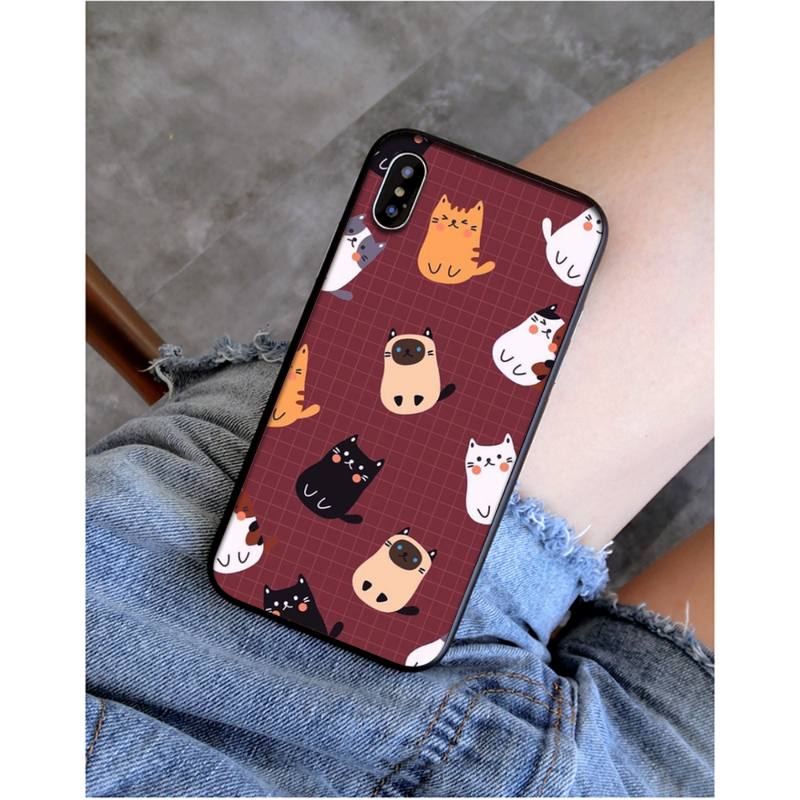 Мягкий чехол для телефона с рисунком кота для iphone 11 12 13 Mini Pro Max X XS MAX 6 6s 7 8 plus 5 5S 5SE XR SE2020