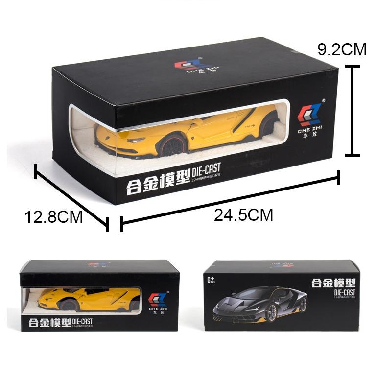 1:Масштаб 24 Lamborghini LP770 LP780 Суперкар Модель Звук Свет Дети Мальчики Металлические Игрушки Транспортные Средства Подарок Коллекция Voiture