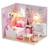 CUTEROOM Набор для сборки деревянного кукольного домика своими руками Ручная сборка миниатюрного дома для декора интерьера «СОЛНЕЧНАЯ ПРИНЦЕССА» Для взрослых, (H015)