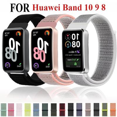 Нейлоновый ремешок для Huawei Band 10 9 8 7 Спортивный дышащий браслет Заменяемые аксессуары для Huawei Band10