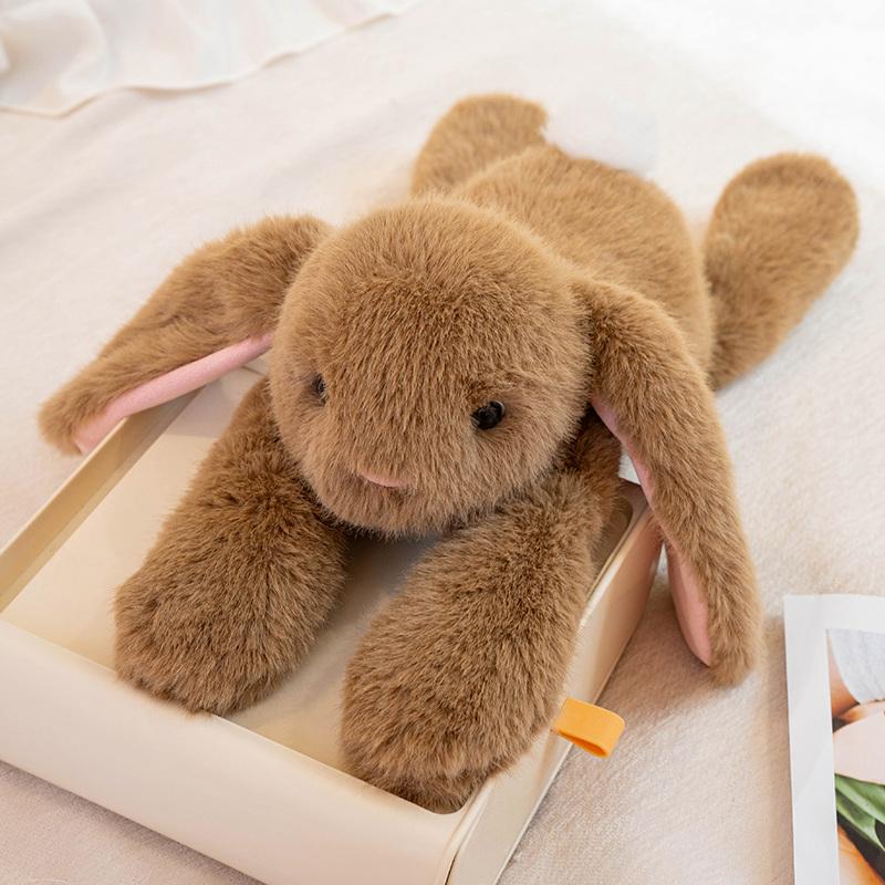 45cm Cute Loppy Eared Rabbit Plush Doll Kawaii Soft Plush Bunny Rabbit Plush Toys Stuffed Animal Pillow Appease Toy Kids Gifts