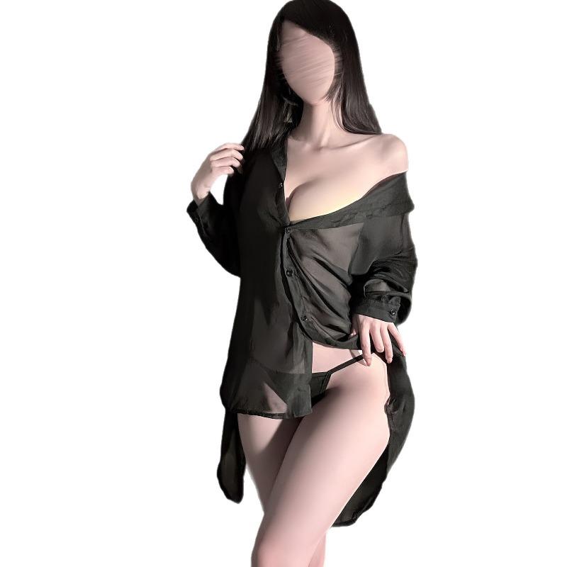 Sex underwear sexy pure desire temptation sex underwear hot free boyfriend style open see-through long sleeves women