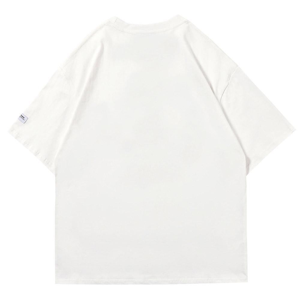 Мужские футболки Aolamegs с ярким сердечком, повседневные свободные модные хлопковые футболки в студенческом стиле для пар, летняя уличная мужская одежда