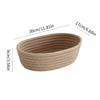 Cotton Rope Storage Basket Storage Box Desktop Hand-Woven Storage Basket Oval
