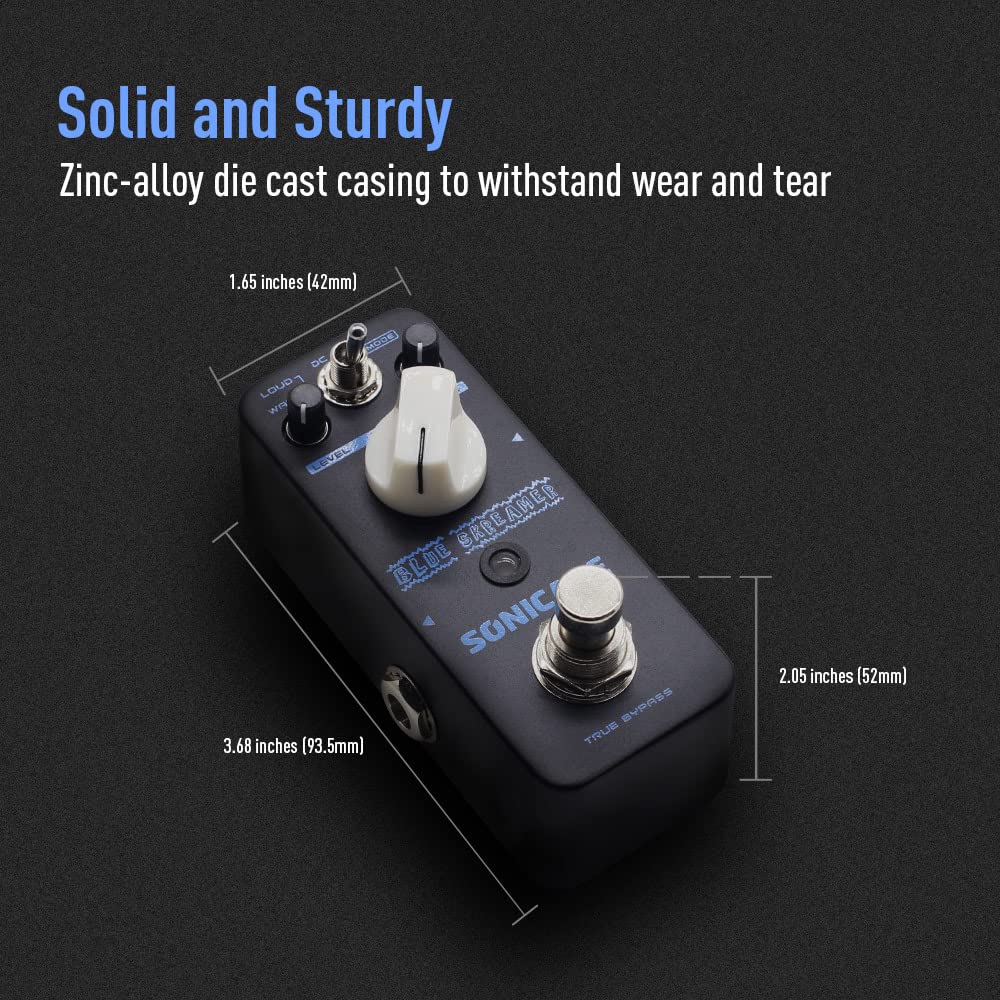 Sonicake Blue Screamer Blues Аналоговый Овердрайв Эффект для Гитары (Педаль Dumble)