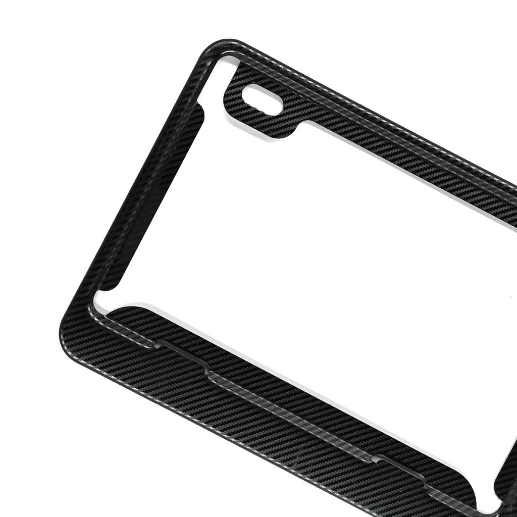 Carbon Fiber Texture Texture License Plate Frame Carbon Fiber Texture Texture Cloth Wrapped Holder Black Stainless Stee