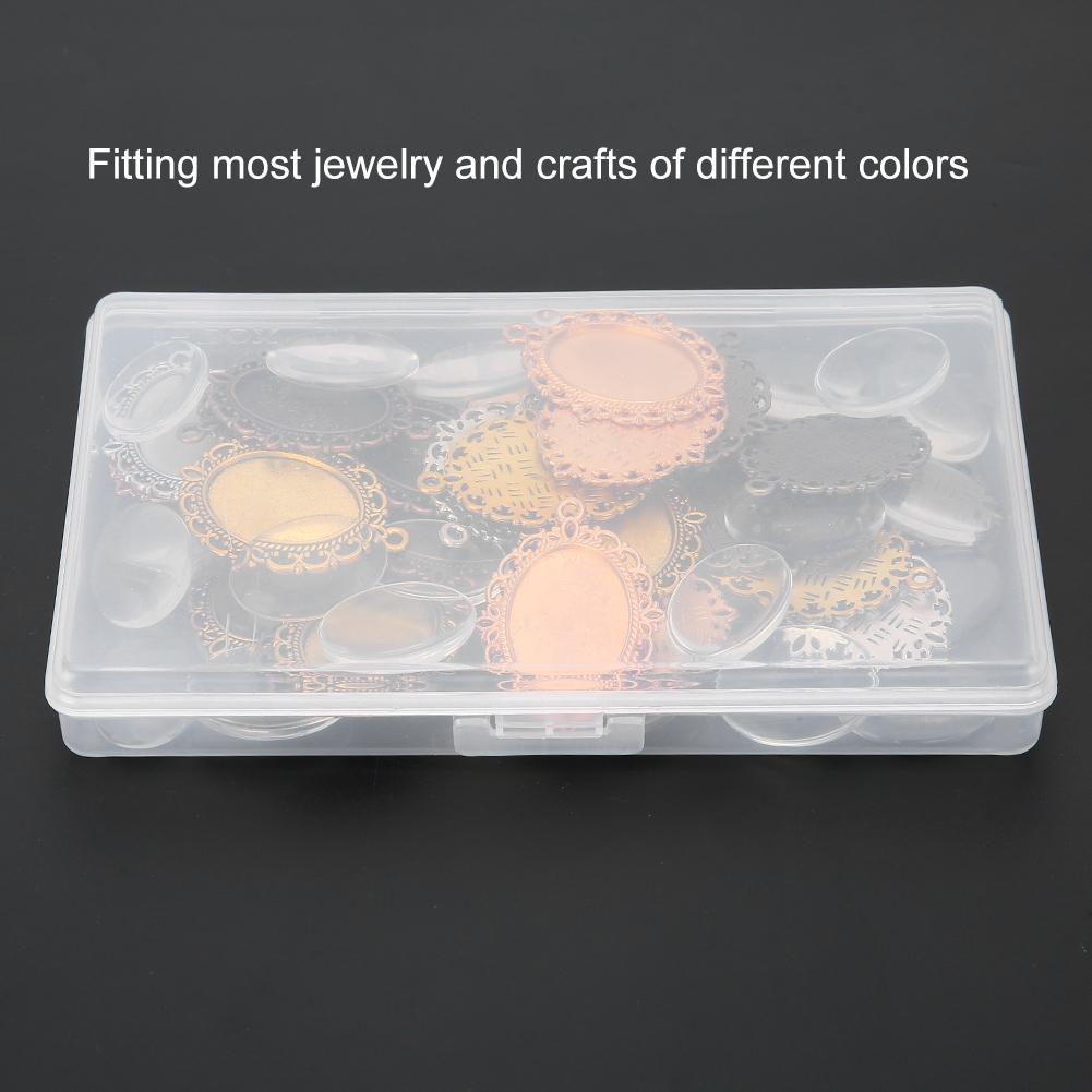 Ювелирная подвеска DIY Подвески-основы с купольным стеклом Изготовление ювелирных изделий Аксессуар 60 шт.