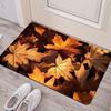 1 шт. анти-усталостные кухонные коврики, с принтом осенних кленовых листьев, водонепроницаемые, нескользящие, толстые, мягкие, прочные, удобные, стоячие коврики для кухни