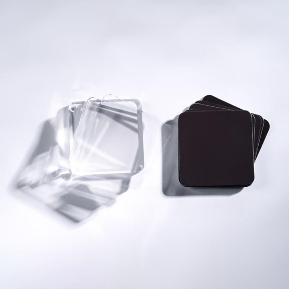 5pcs High Transparency Refrigerator Sticker Round Acrylic Photo Magnet Craft Making