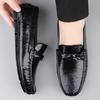 Пенни Лоферы Обувь Для Мужчин Туфли-лодочки 2025 Лето Деловая Кожа Черный Мужские Мокасины Мужские Водительские Повседневные Туфли Слипоны Балетки