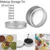 5Pcs Aluminum Mini Round Tin Metal Container Bottles Storage Jar Screw Lids Box