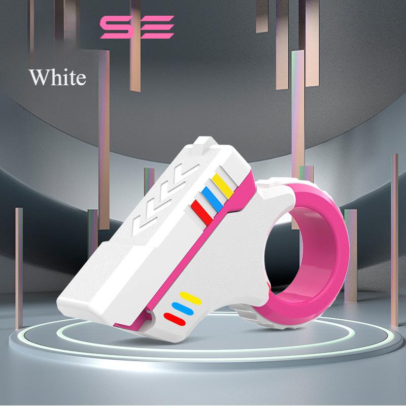 Многофункциональное кольцо-антистресс для пальцев, офисное, для снятия напряжения, вращающиеся слайдеры, маленькая пистолетная игрушка на кончик пальца для взрослых, детей, подарок