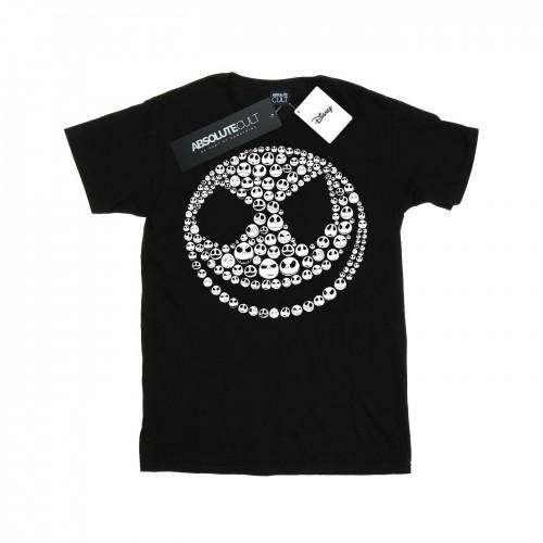 Disney Womens/Ladies Nightmare Before Christmas Jack Skull Collage Cotton Boyfriend T-Shirt