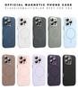 Официальный силиконовый магнитный чехол для iPhone 16 15 14 13 12 11 Pro Max Plus SE для защитного чехла Magsafe Wireless Charge