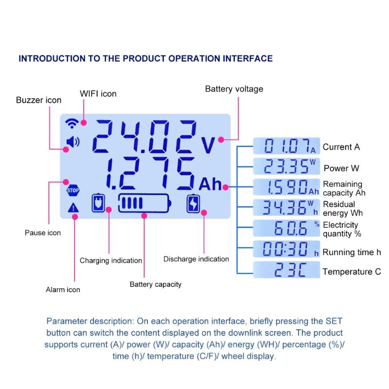 Programmable Battery Module 30A Relays LCD Screen Automatic Low Voltages Cutoff Switches Board For DIY Power Systems