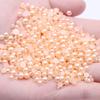 8mm Flat-Bottom Half-Round Imitation Pearls Beads, 100-Pack - DIY Rhinestone Mobile Case Accessories