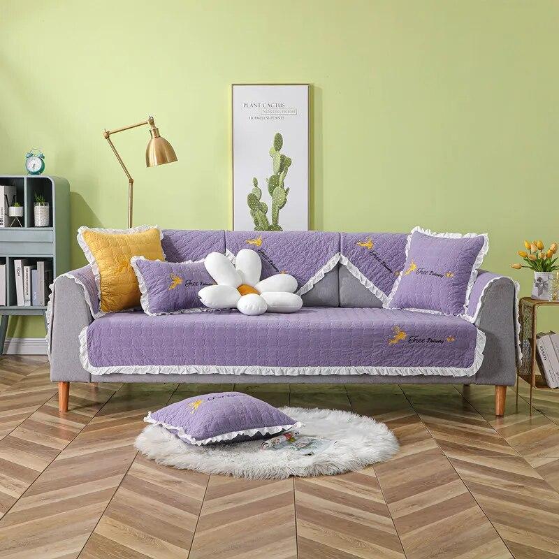 Universal Non Slip Sofa Cover Backrest Armrest Towel Furniture Protector Four Seasons Available for Living Room