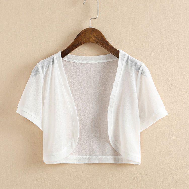 Женский летний шифоновый кардиган-шаль с защитой от солнца - Большого размера, Универсальный, Легкий, Короткий стиль