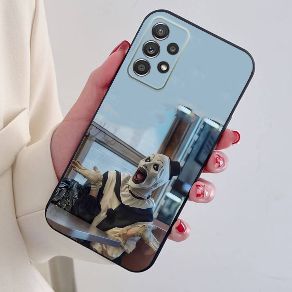 Чехол для телефона Art the Clown horror T-Terrifier для Samsung S25,24,21,22,23,30,Ultra,20,Plus Черный мягкий силиконовый чехол