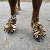 1 Pair Horse Decor Boots Hooves To Feet Horseshoe Wrapped Wear Resistant Easy Wear Horse Hoof