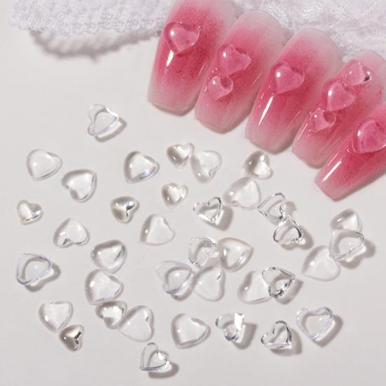 20 шт. привлекательных подвесок для ногтей, прозрачные, превосходные, 3D, маникюрные чехлы для телефонов, украшения для творчества