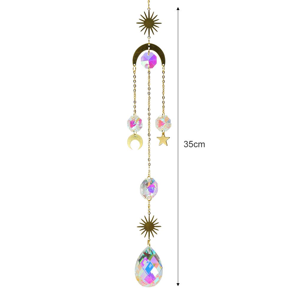 Crystal Sun Catcher Prisms Hanging Prisms Rainbow Crystal Sun Sensor Pendant for Window Outdoor Garden Wedding Decoration