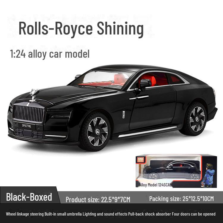 Xinao 1/24 Rolls-Royce Alloy Toy Car with Pull-Back Action, Light, and Sound Simulation.