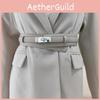 Wide Leather Simple Belt For Women Adjustment For Dress And Coat Styling Gift