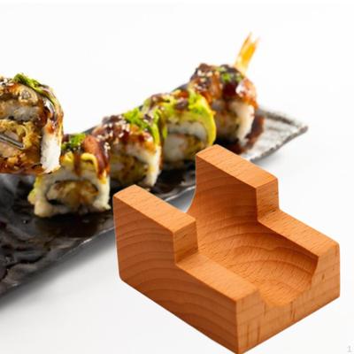 Деревянный держатель для суши, подставка для дисплея, гаджет, новинка, поднос для сервировки рулетов для еды