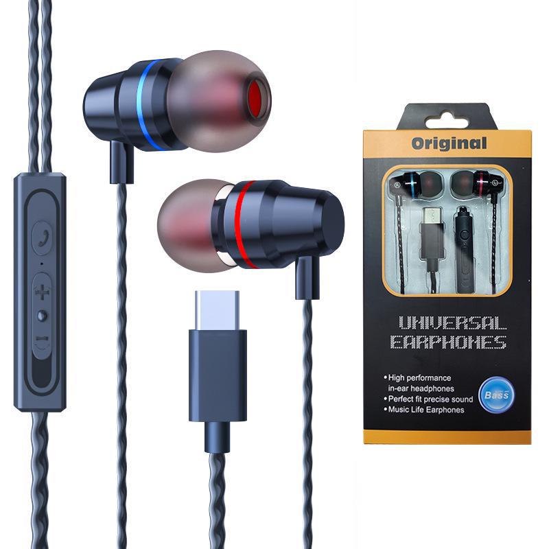 Наушники-вкладыши Heavy Bass Type-C для Huawei P30 Pro и Xiaomi