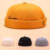 Men Women Hat Cap Casual  Sailor Mechanic Brimless Solid Color Hat