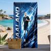 Erling Haaland Personalized Printed Beach Towel Soccer Logo Support Custom Name Text Absorbent Towel For Sport Travel Special Gift