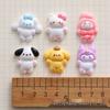 Смоляные аксессуары Sanrio с мультяшными персонажами: Милые наклейки на телефон, Заколки для волос, Магниты на холодильник, Пряжки для обуви