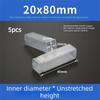 5pcs Portable Square Drill Bit Packaging Boxes Transparent Plastic Packaging Box Telescopic Storage Boxes Accessories Storage