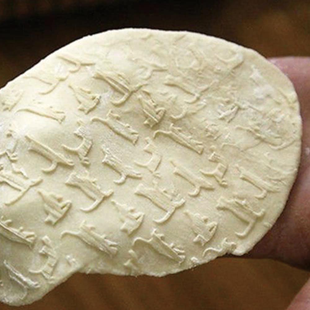 Wooden Rolling Pin Embossing Baking Cookies Noodle Biscuit Fondant Cake Dough Patterned Roller