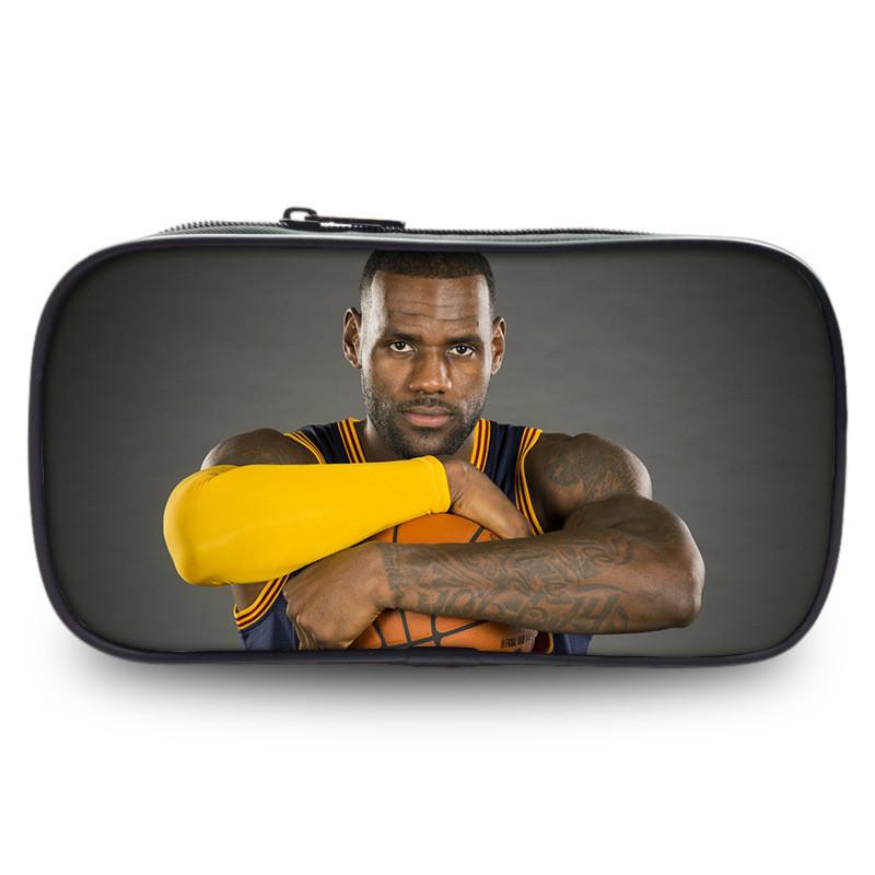 Пенал NBA Allstar, большая вместимость, сумка для хранения из нейлонового материала, для студентов и офиса