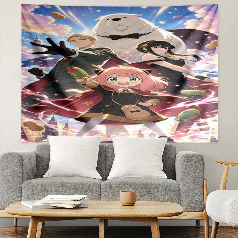 Fantasy Battle Anya Quick-Dry Tapestry Hanging for Bedroom,Livingroom, Playroom,Decor Art Room Wall Tapestry Holiday and Birthday Gifts