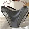 Women Panties High Waist Ice Silk Lace Solid Color Hollow Out Stretchy Soft Anti-septic Moisture-wicking Lady Underpants Briefs