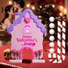 Holiday Party Decor Gingerbread Golf Game Set Mini Course with Candy Cane Club High-quality Christmas Decoration And Balls for Family Indoor