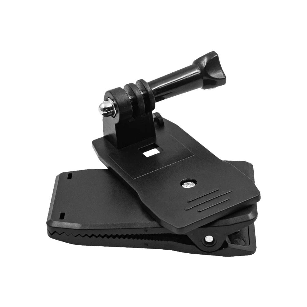 Cam Backpack Strap Clip Mount 360 Degree Swivel Backpack Strap For Gopro 13 DJI Action 4 Insta360 Go3 Camera Clip-on Clamp Mount