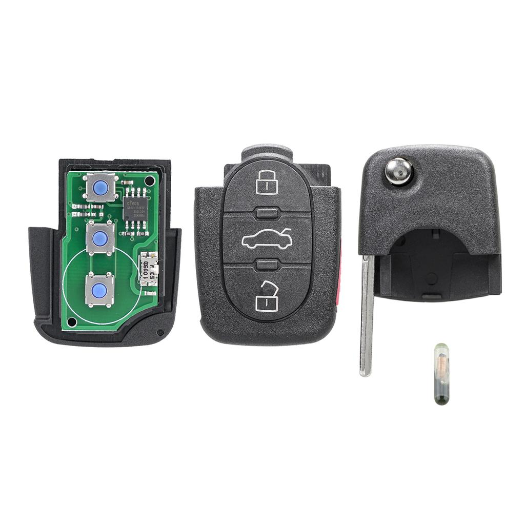 315Mhz 3+1Buttons Car Remote Key with ID48 Chip /4D0837231M Fit for A4 / S4 / A6 / A8 / TT 1997-2005