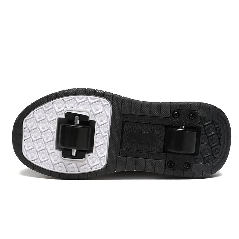 Обувь для роликовых коньков для мальчиков и подростков Съемные плоские туфли Колеса для роликовых коньков для девочек Кроссовки для детей