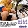 12 шт. M5x9 велосипедный болт дискового тормоза сверхмощный цветной металл T25 горный велосипедный ротор дискового тормоза винт Запчасти для велосипеда сменные аксессуары