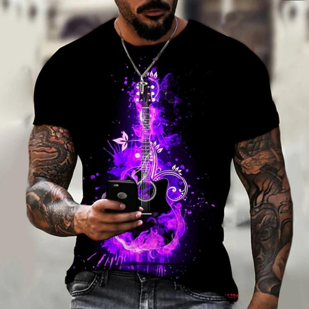 Модная мужская футболка большого размера, музыкальная 3d футболка, черно-белая уличная одежда, повседневная летняя мужская одежда с короткими рукавами, футболки для вечеринок, топы