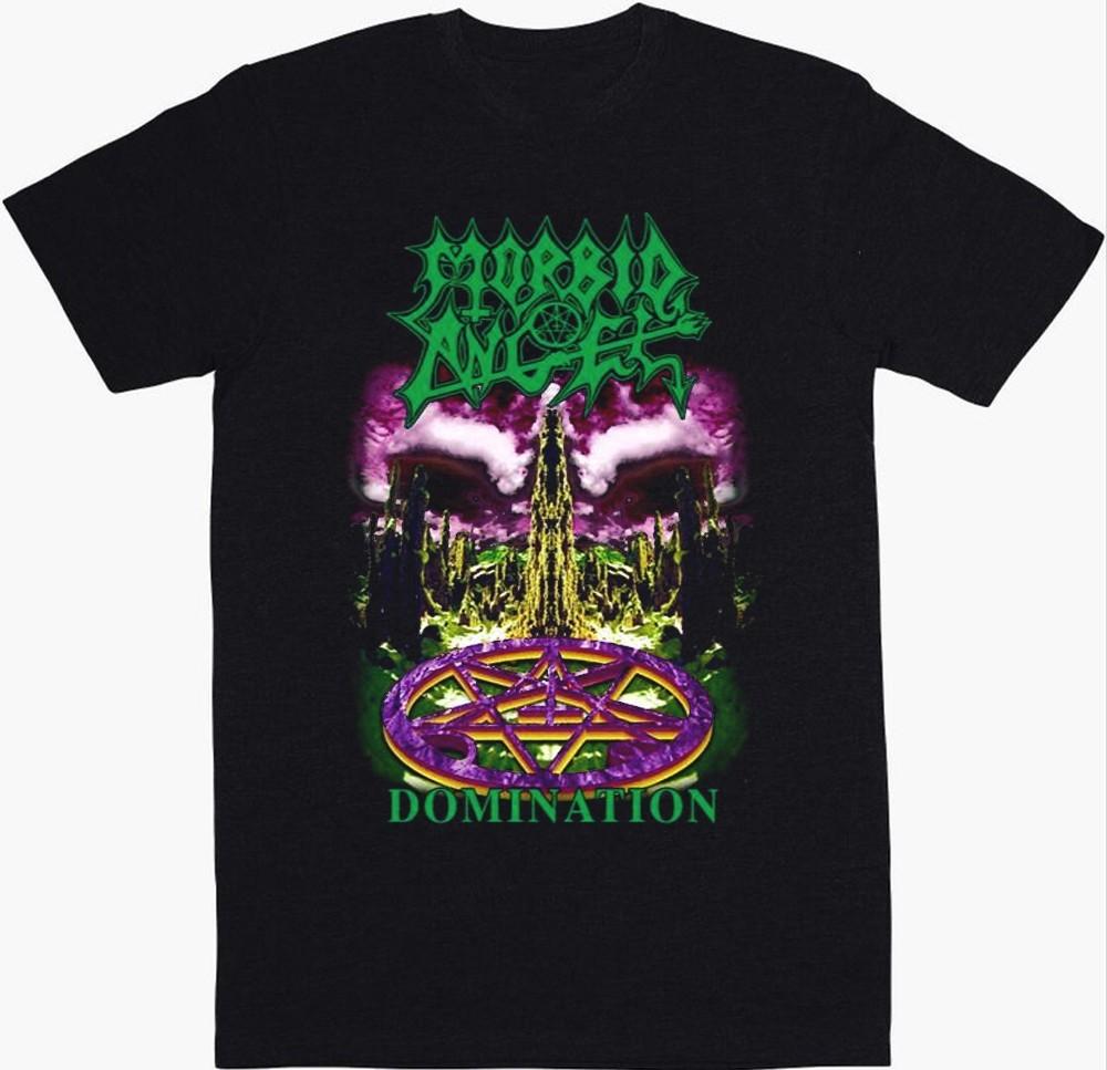Рождественский подарок Morbid Angel Domination Tour Унисекс Все размеры Футболка 24D84 Унисекс Футболка