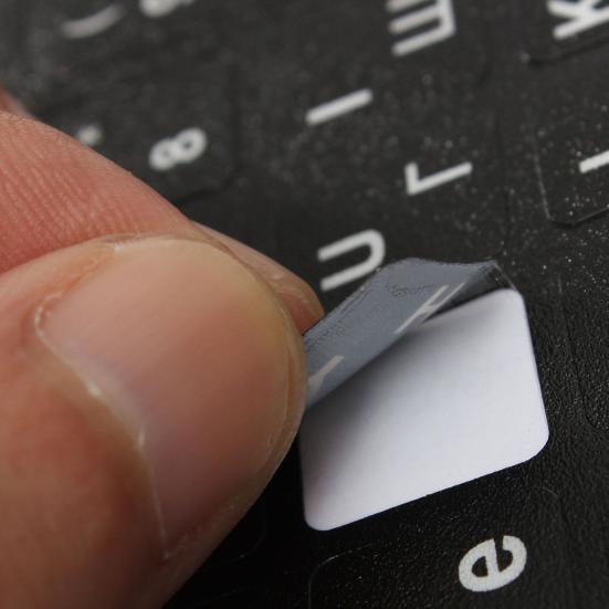 Английский Русский Японский Клавиатура Ноутбука Наклейки с Раскладкой Тайских Букв