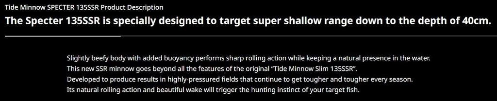 Duo Tide Minnow Specter 135SSR Suspend Lure MCC0949 (9734)