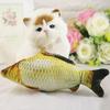 Мягкая игрушка для кошек в виде реалистичной рыбы. 18см