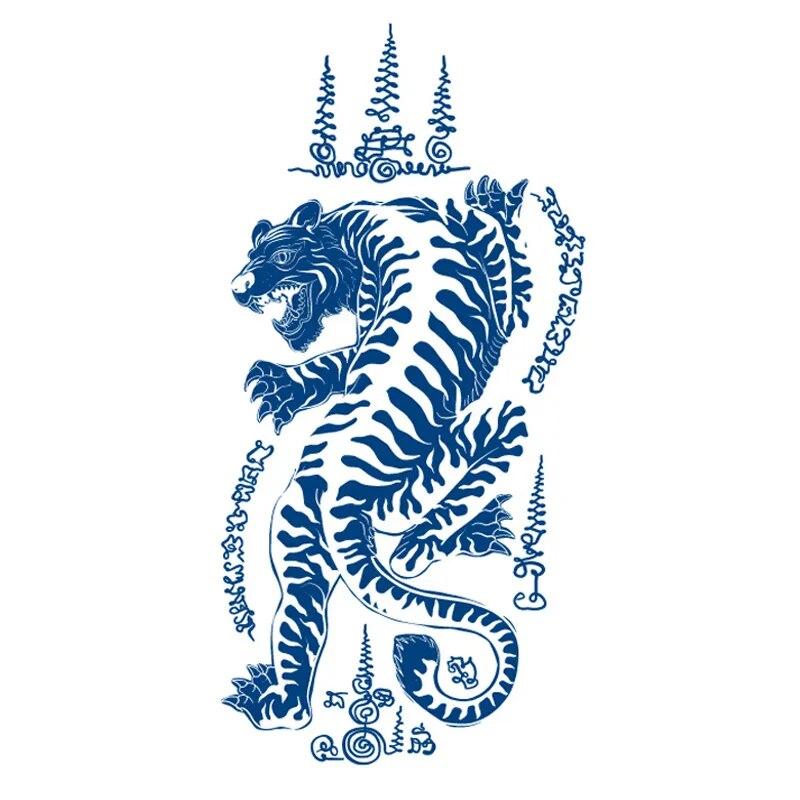 Чернила сока, татуировки, боди-арт, прочные, водонепроницаемые, временные татуировки, наклейки, Лев, Тигр, татуировка на руку, поддельные татуировки космонавта для женщин и мужчин