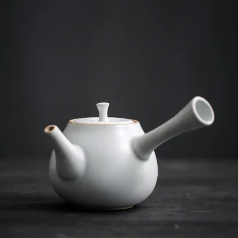 Японский чайник с боковой ручкой, керамический бытовой простой чайный сервиз, чайник, креативный чайный сервиз кунг-фу, чайник, керамический чайник